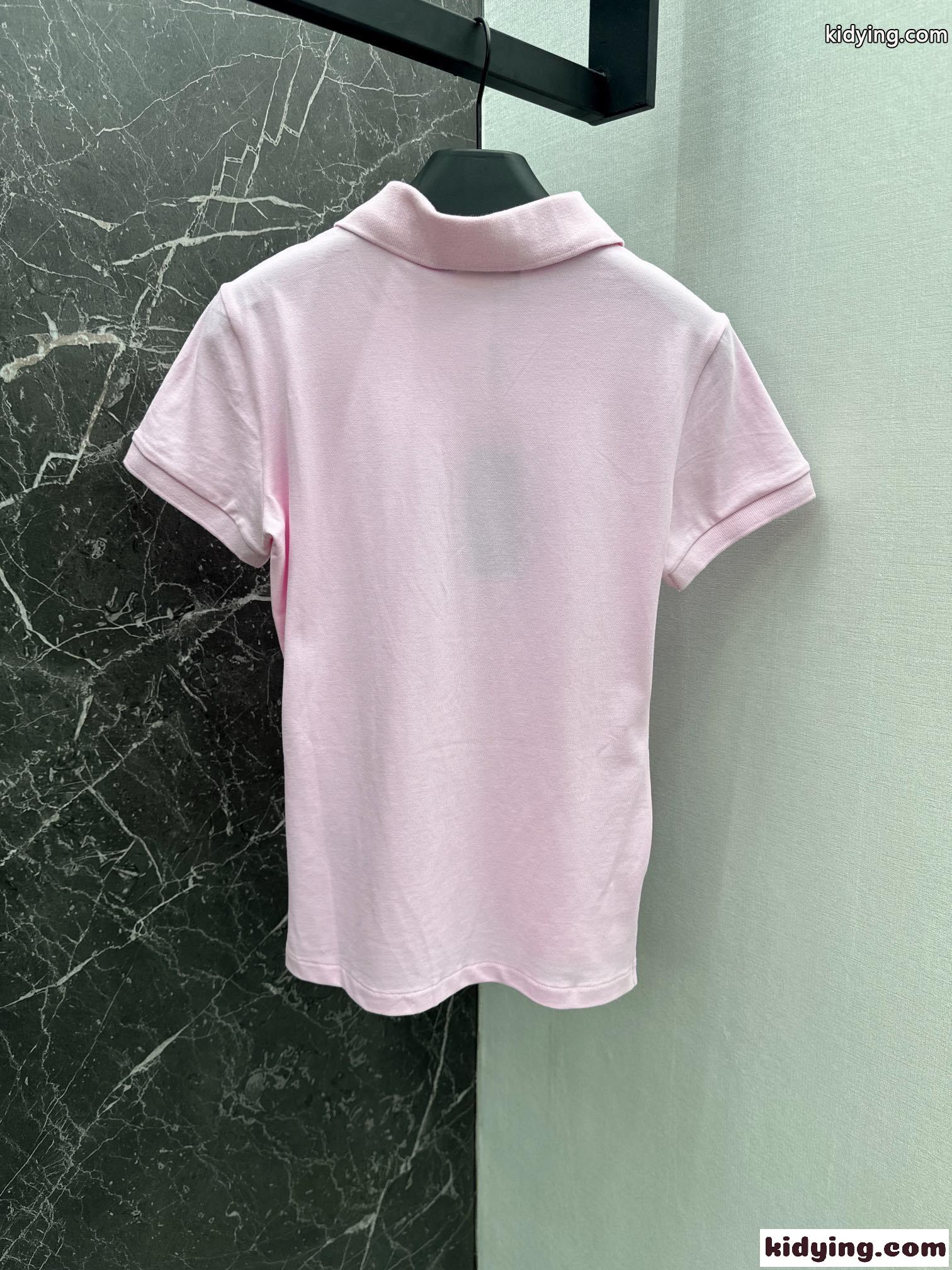 スリム フィット ストレッチ ポロシャツ ラルフローレン 半袖Tシャツ コピー ピンク-5