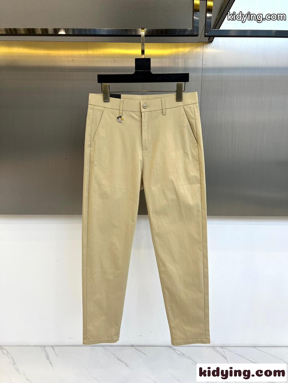 洗練された エレガント フェンディ パンツ 偽物 シンプル チノパンツ ズボン-0