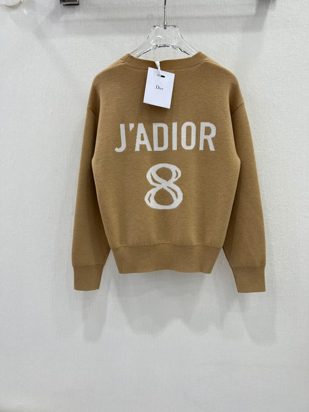 人気 カシミヤ JADIOR 8 ボクシーセーター クリスチャン・ディオール セーター コピー キャメル-3