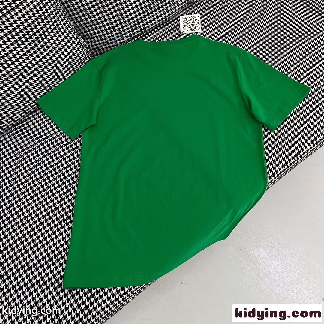 カジュアル おしゃれ プリント 人気 春夏 定番 ロエベ tシャツ コピー 半袖 トップス クルーネック-1