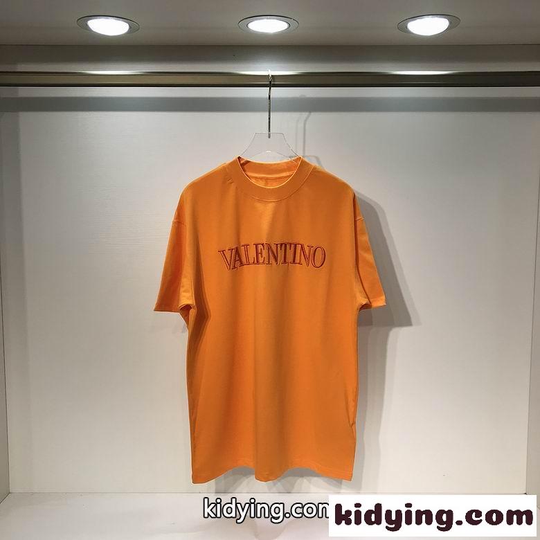 ベーシック ロゴ カジュアル ゆったり ヴァレンティノ Tシャツ コピー 4色あり クルーネック トップス-3