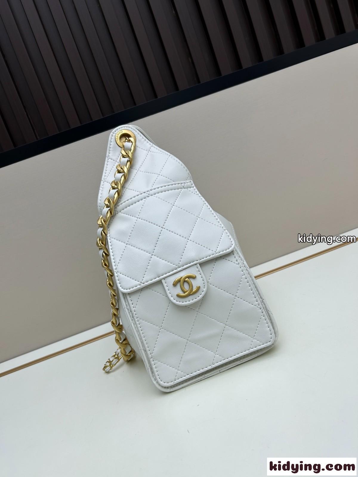 CHANEL25 ホーボーバッグ スモール シャネル バッグ コピー ホワイト-2
