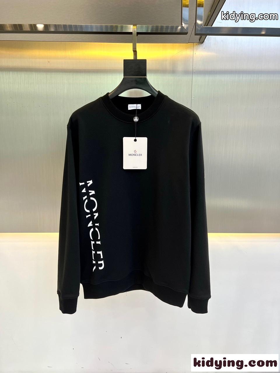 定番 ロゴ モンクレール Tシャツ コピー 合わせやすい クルーネック ブラック-0