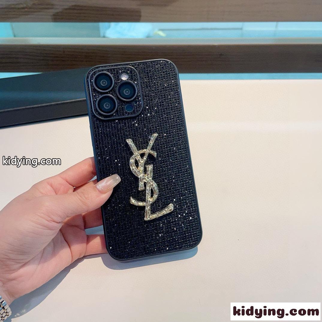 イヴ・サンローラン アイフォンケース 偽物 iPhone16ケース キラキラ YSL スマホケース-2