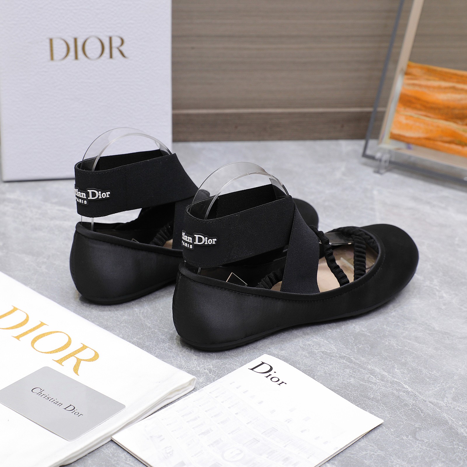 Dior Shade バレリーナ クリスチャン・ディオール シューズ コピー ブラック-1