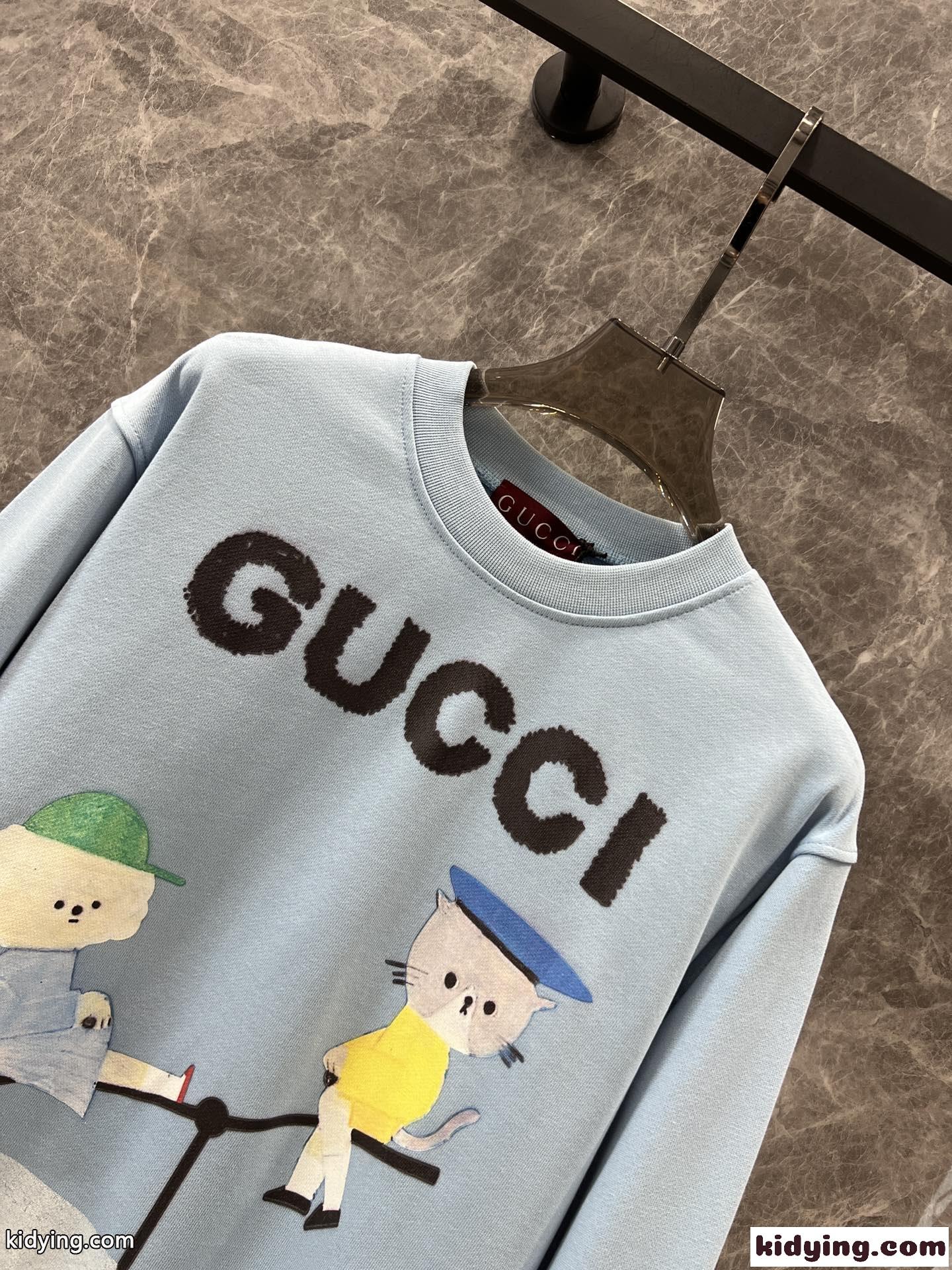 可愛い プリント グッチ Tシャツ コピー 合わせやすい スウェットシャツ-3