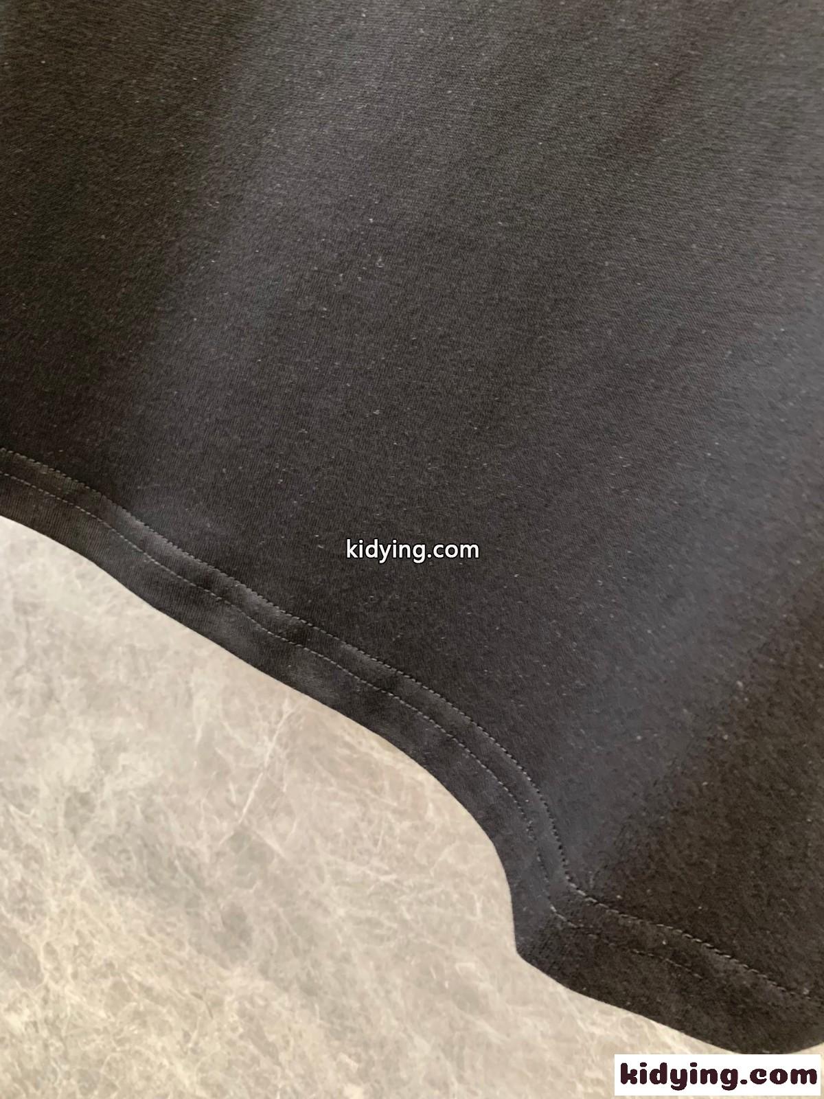 人気 ロゴプリント コットン Tシャツ ルイ・ヴィトン 半袖Tシャツ コピー ブラック-4