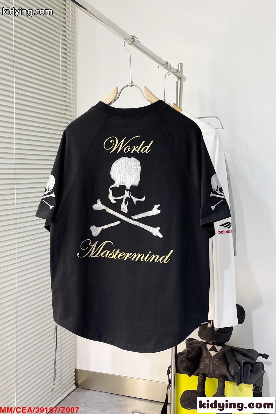 ストリート系 オーバーサイズ クルーネック コットン マスターマインド・ジャパン Tシャツ コピー-2