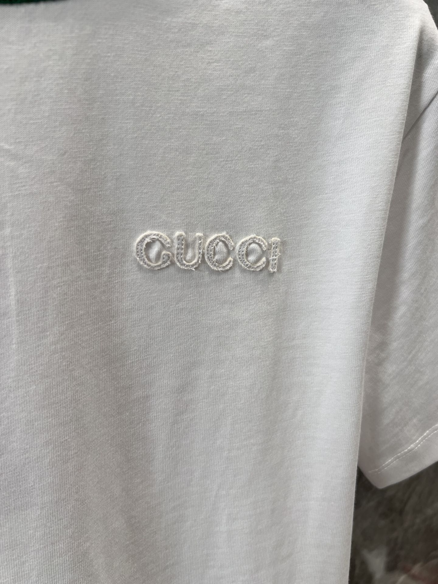 ウェブストライプ コットン 半袖Tシャツ グッチ Tシャツ コピー クルーネック-1