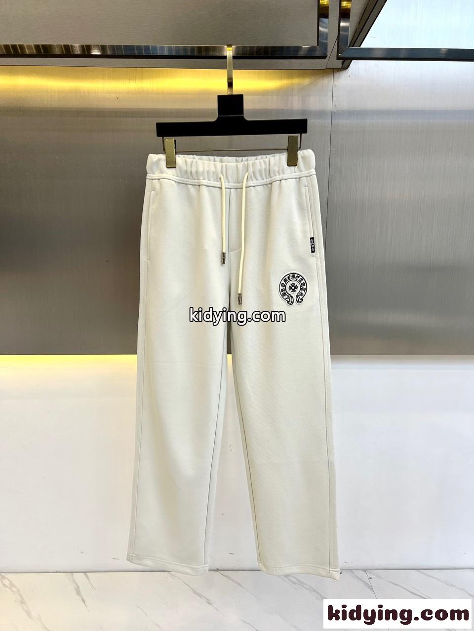 カジュアル クロムハーツ パンツ コピー ロゴ入り スウェットパンツ ベージュ-0