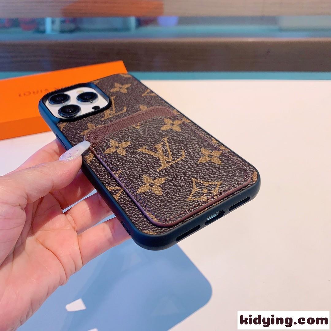 ルイ・ヴィトン アイフォンケース コピー おしゃれ モノグラム柄 カード収納 スマホケース-1