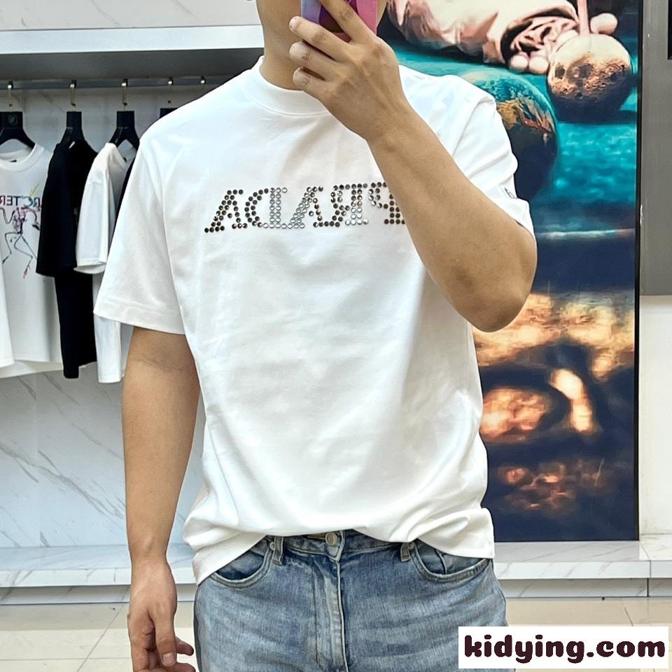 シンプル ロゴ入り コットン 半袖Tシャツ プラダ Tシャツ 偽物 ホワイト-1