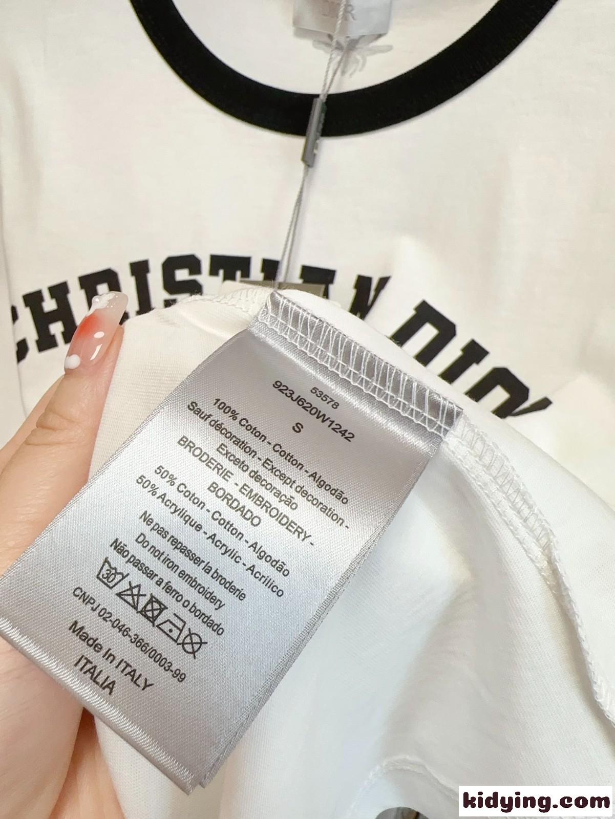 カジュアル ロゴ コットンTシャツ クリスチャン・ディオール Tシャツ コピー レディース-4