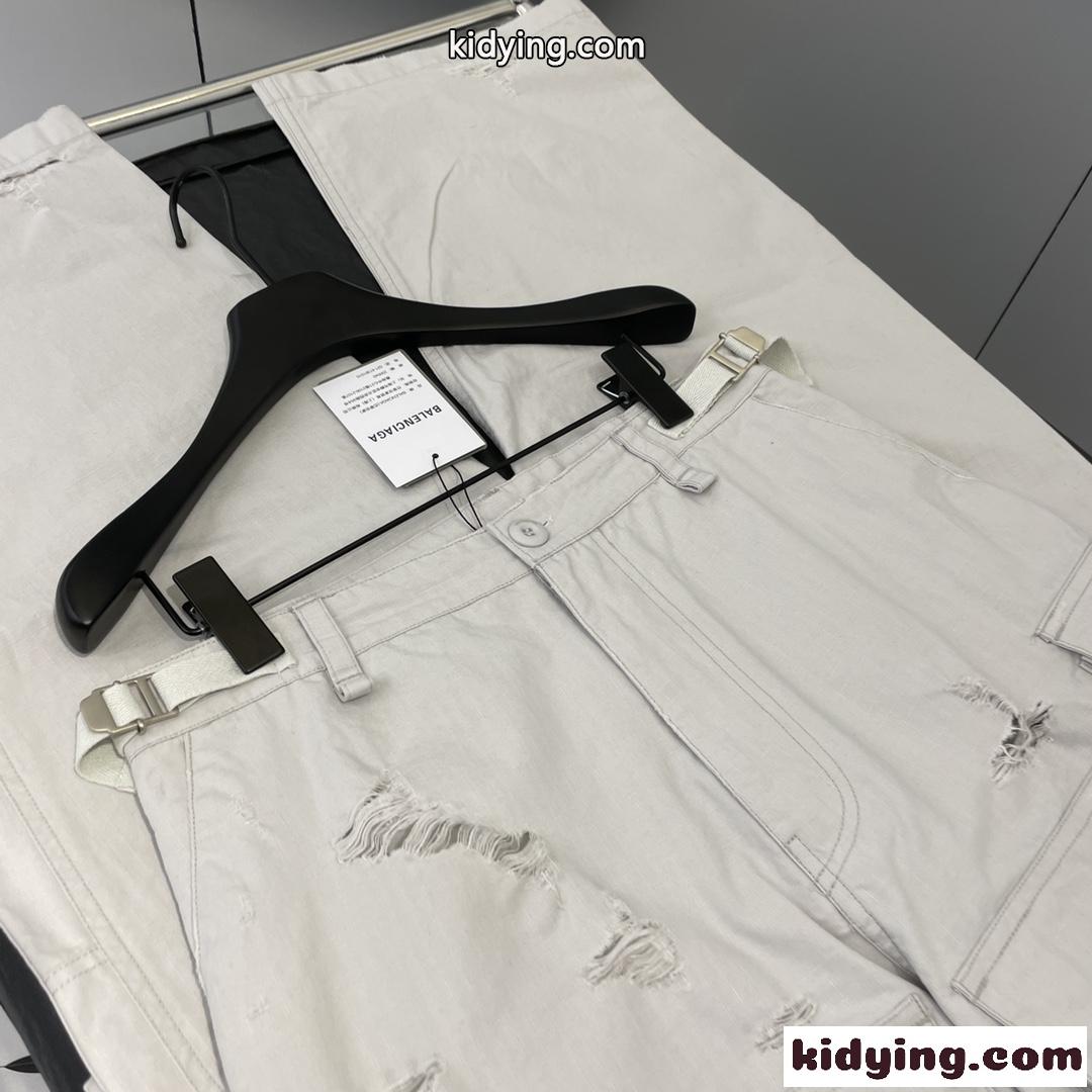 おしゃれ 定番 FLARED CARGO パンツ バレンシアガ パンツ コピー ベージュ-2