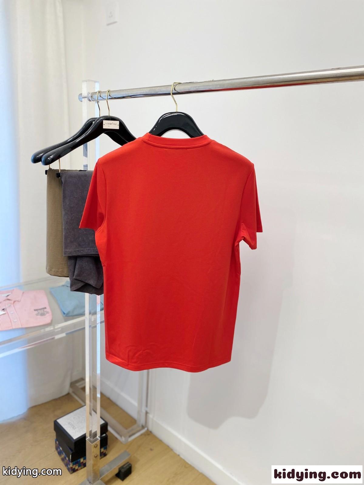 シンプル ロゴパッチ ドルチェ&ガッバーナ Tシャツ コピー 半袖Tシャツ レッド-3