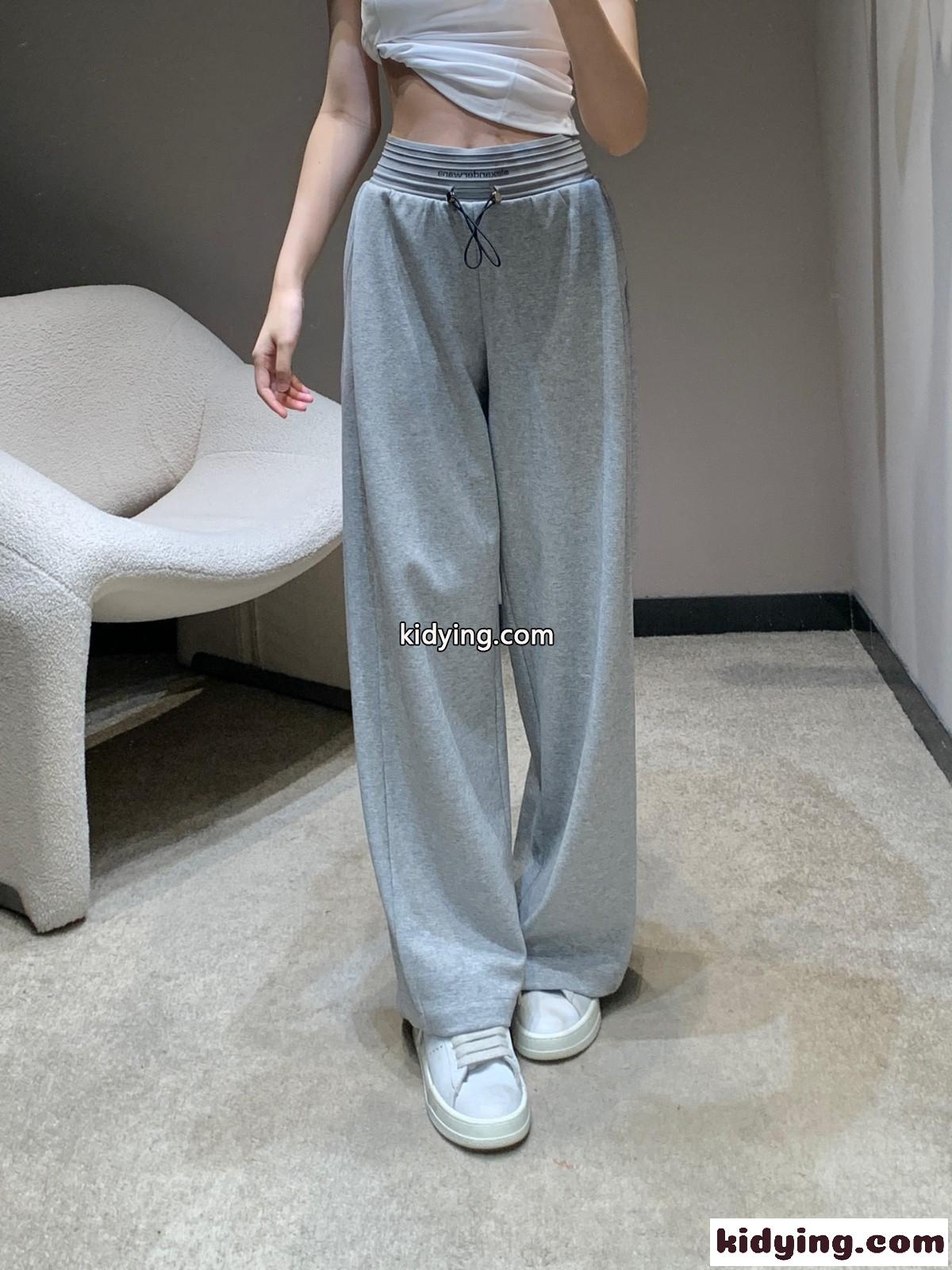 カジュアル 快適 アレキサンダーワング パンツ 偽物 ロングパンツ グレー-1