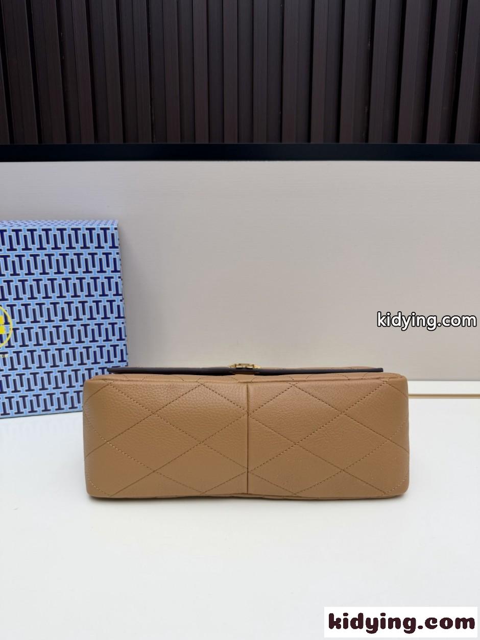 Tory Burch チャーリー キルト ショルダーバッグ トリーバーチ コピー ブラウン-3
