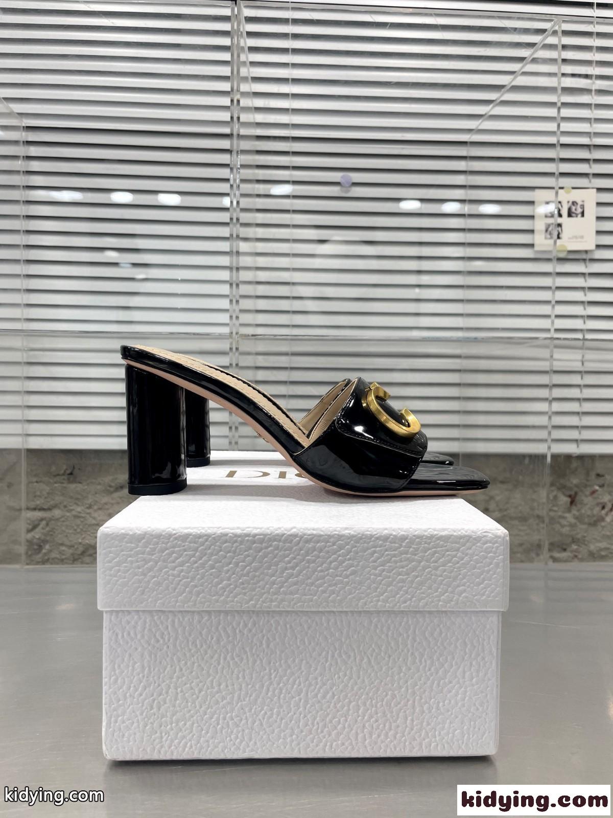CEST DIOR ヒールスライド クリスチャン・ディオール サンダル コピー ブラック-1