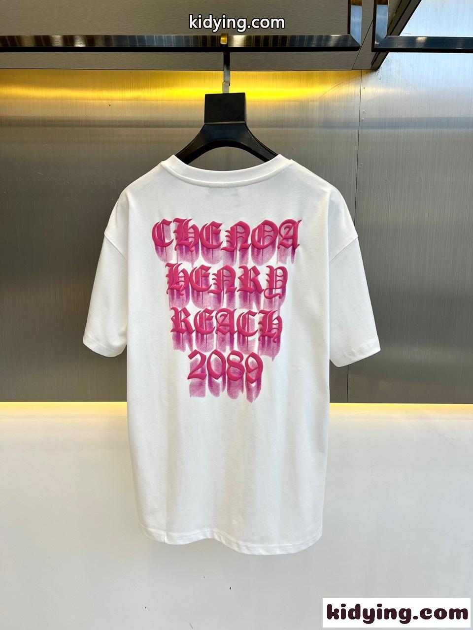 カジュアル 定番 ゆったり リラックス クロムハーツ Tシャツ コピー コットン 半袖Tシャツ-3