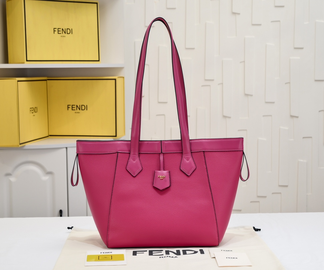 Fendi Origami ミディアム 変形バッグ フェンディ バッグ コピー ピンクレザー-1