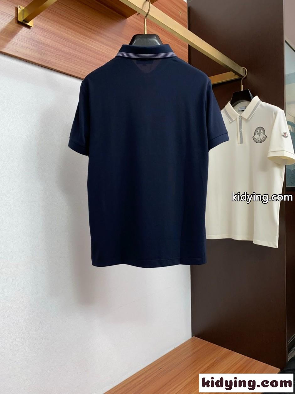 カジュアル ポロシャツ モンクレール Tシャツ 偽物 半袖トップス-3