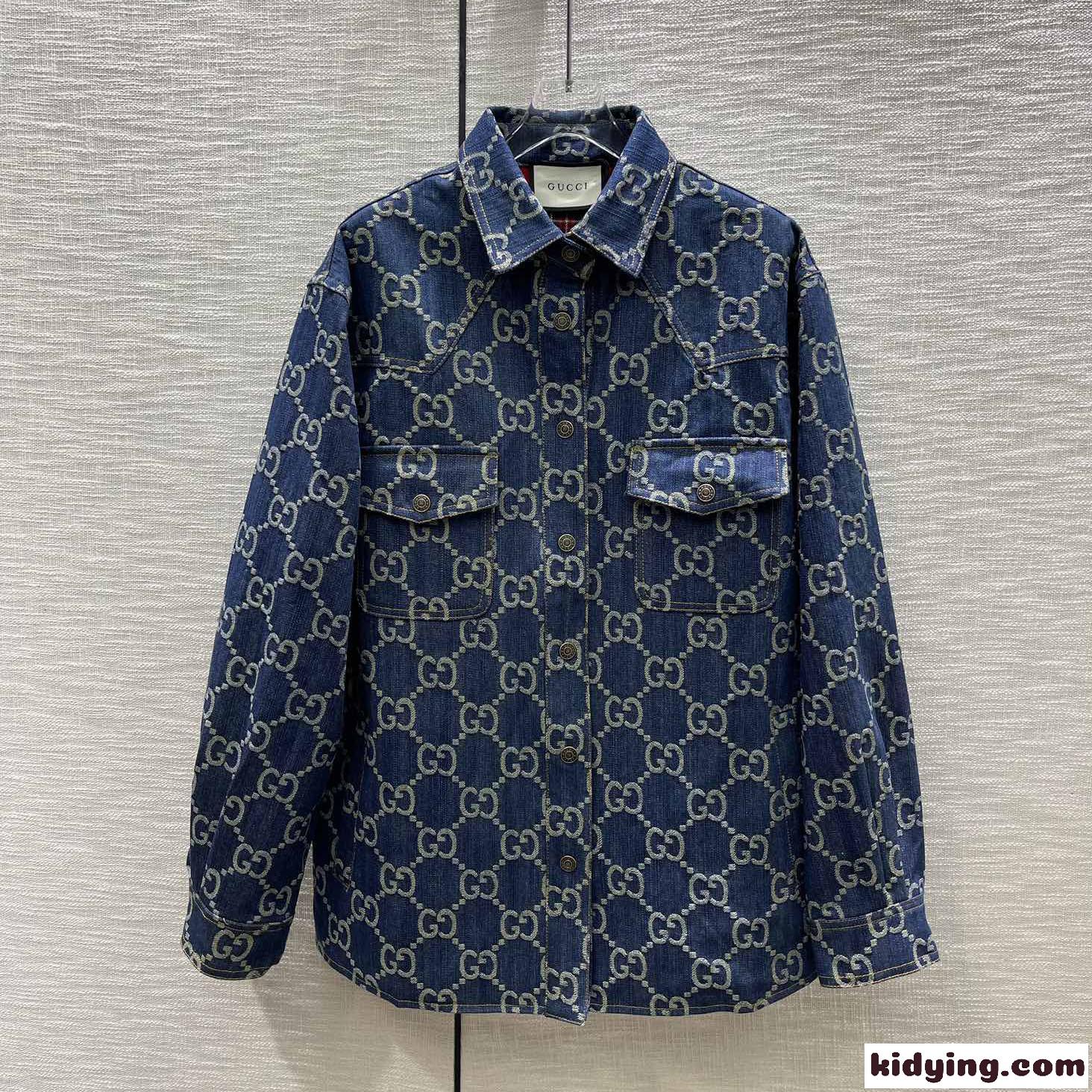 人気 定番 GG デニムジャケット グッチ ジャケット コピー カジュアル 合わせやすい-2