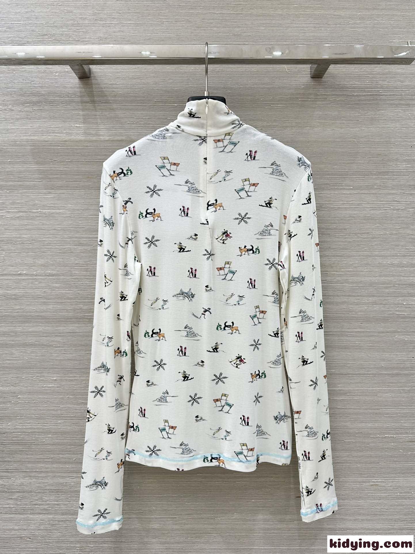 タートルネック ココネージュ スキー シャネル Tシャツ コピー コットン-4