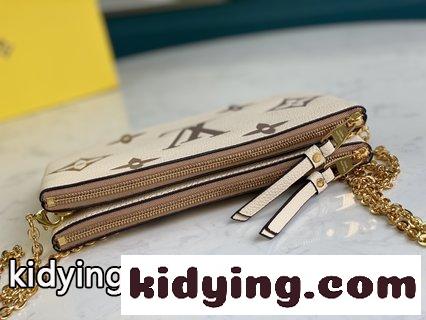 LV Crafty抽象芸術を取り入れ 新しいPochette Double Zipチェーンバッグを一新 ルイヴィトン バッグ コピー-3