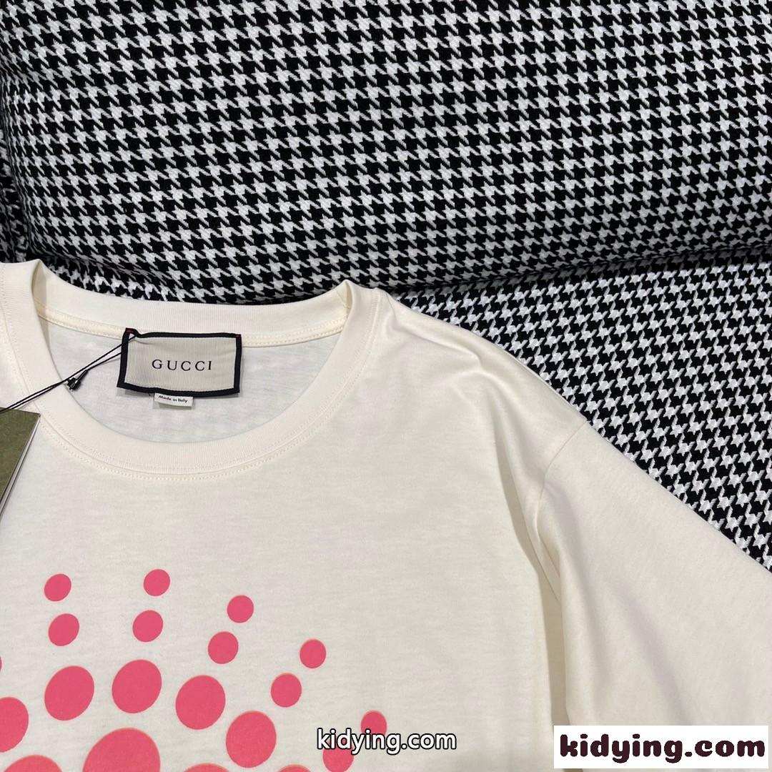 お洒落 プリント クルーネック 人気 グッチ Tシャツ コピー 合わせやすい 半袖 トップス-1