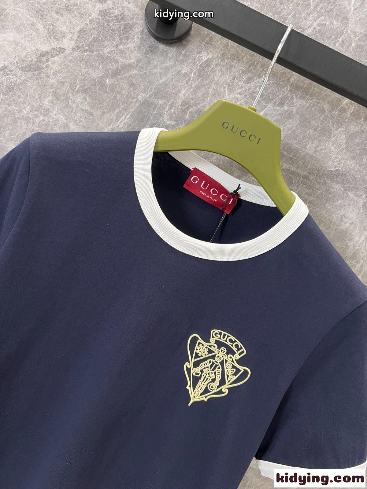 カジュアル 合わせやすい 半袖Tシャツ グッチ Tシャツ コピー トップス-2