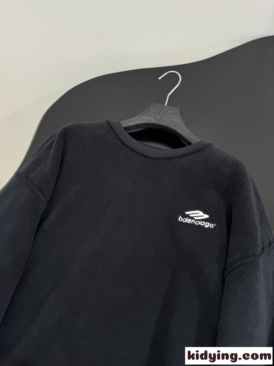 3Bスポーツ フリーススウェット バレンシアガ Tシャツ コピー クルーネック-3