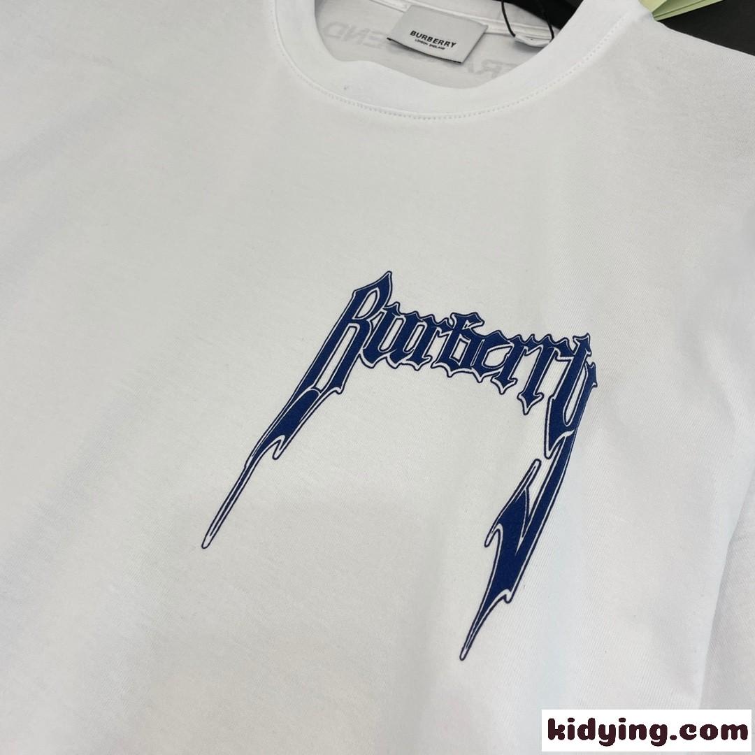 ベーシック ロゴプリント コットンTシャツ バーバリー Tシャツ コピー ホワイト-1