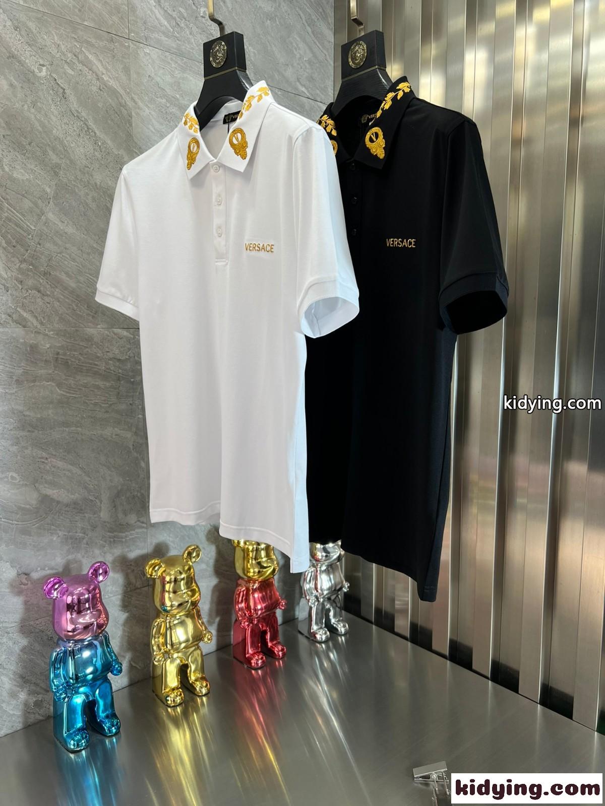 マスケラ バロック ポロシャツ ヴェルサーチェ Tシャツ コピー メンズ 半袖 トップス-0