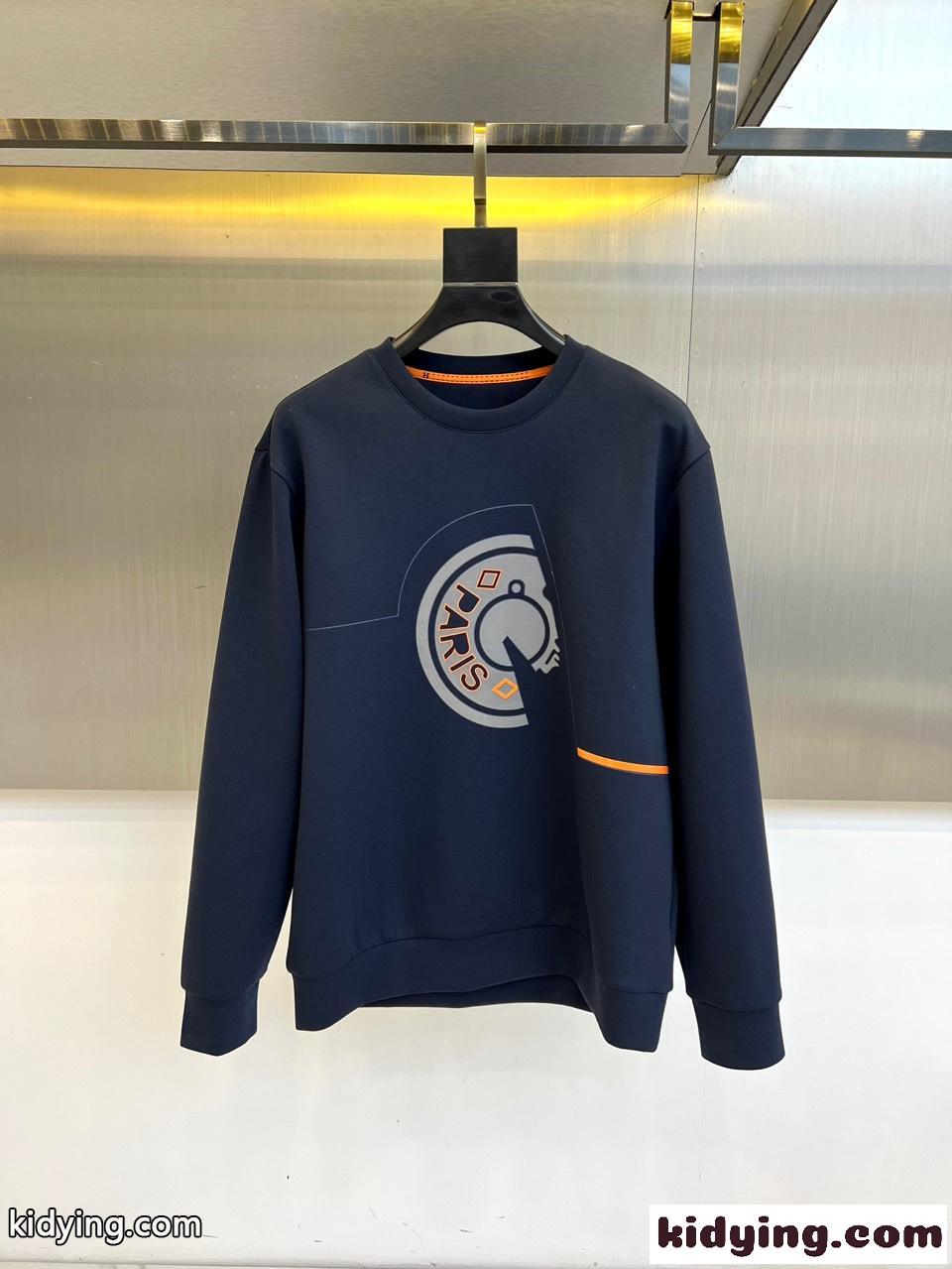 カジュアル エルメス Tシャツ コピー クルーネック スウェットシャツ 合わせやすい-0