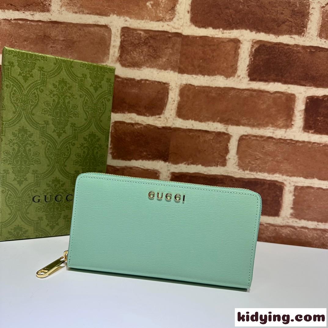 GUCCI スクリプト ジップアラウンドウォレット グッチ 財布 コピー 772642 グリーン-1