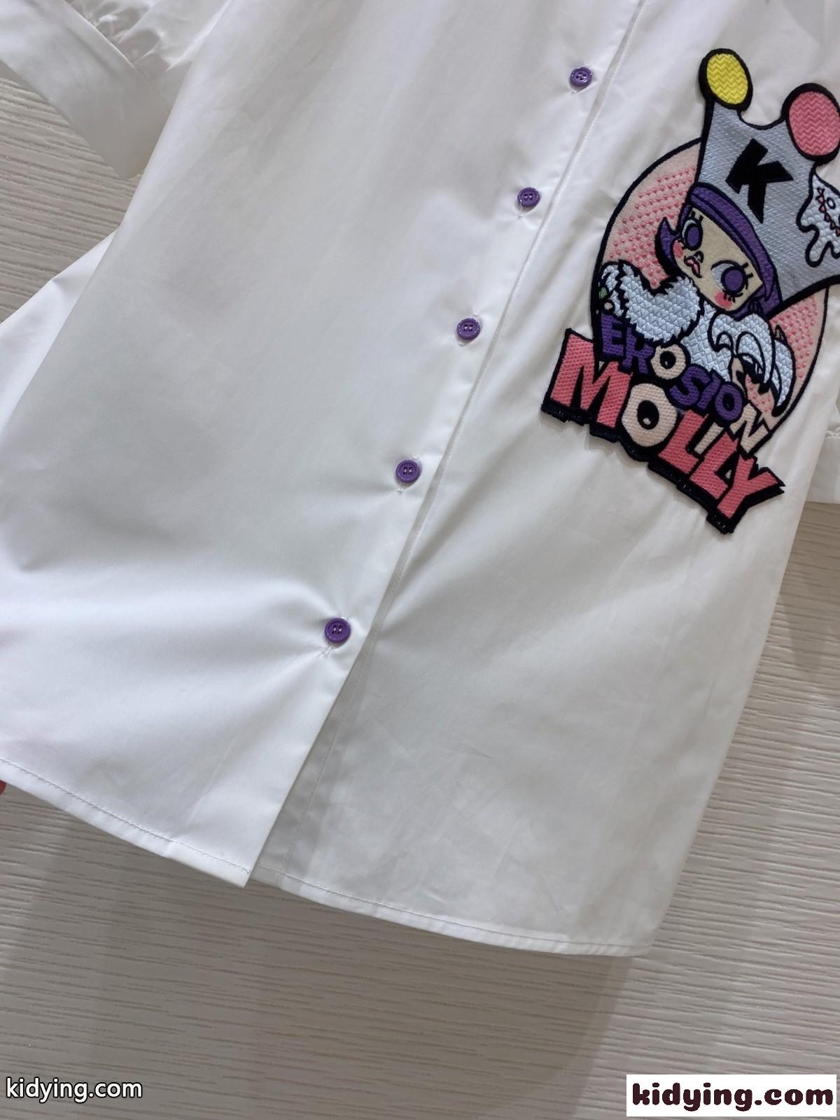 シンプル カジュアル 可愛い ワッペン 半袖 ミュウミュウ シャツ コピー おしゃれ 合わせやすい-0