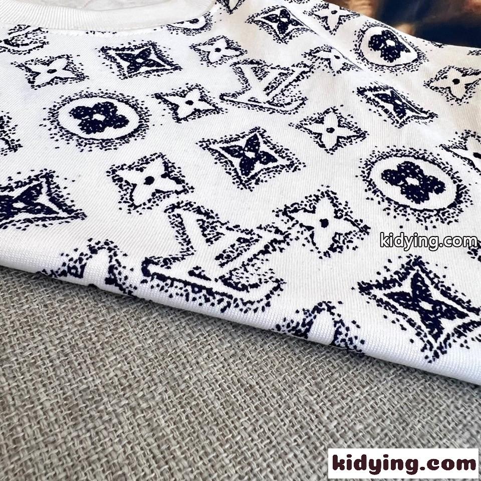 人気 モノグラム 半袖Tシャツ ルイ・ヴィトン Tシャツ コピー クルーネック-1