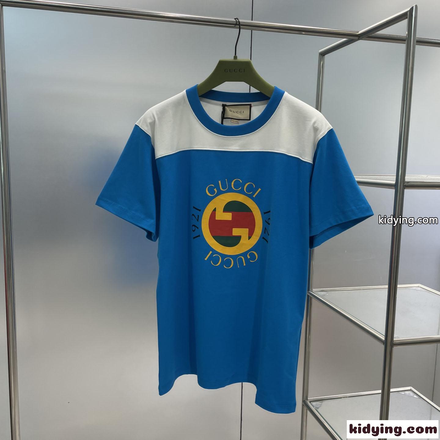 定番 おしゃれ ロゴ プリント クルーネック グッチ Tシャツ コピー 半袖 トップス-0