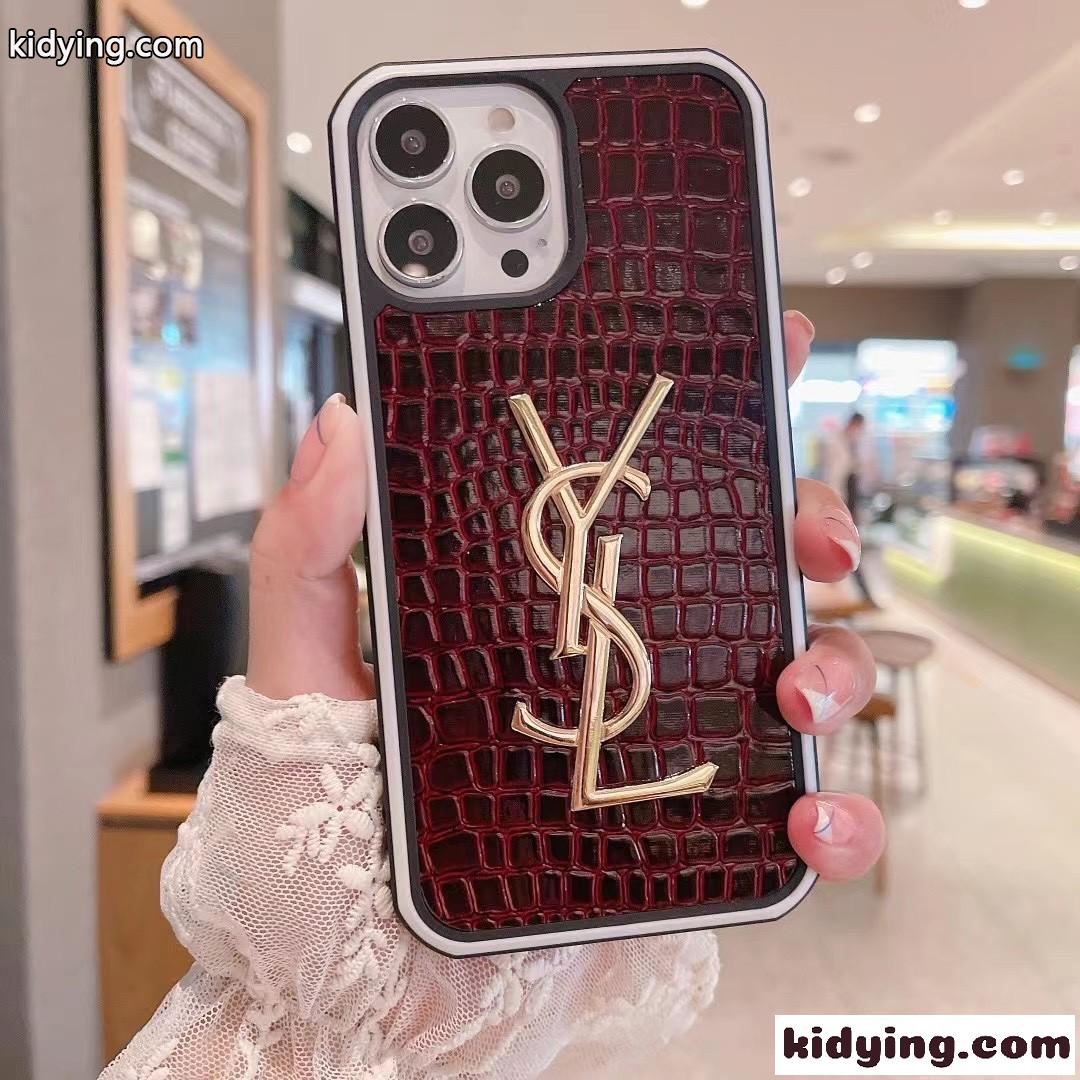 6色 クロコ型押し 高級感 イヴ・サンローラン アイフォンケース コピー スマホケース 携帯カバー 高級感 ファッション-0