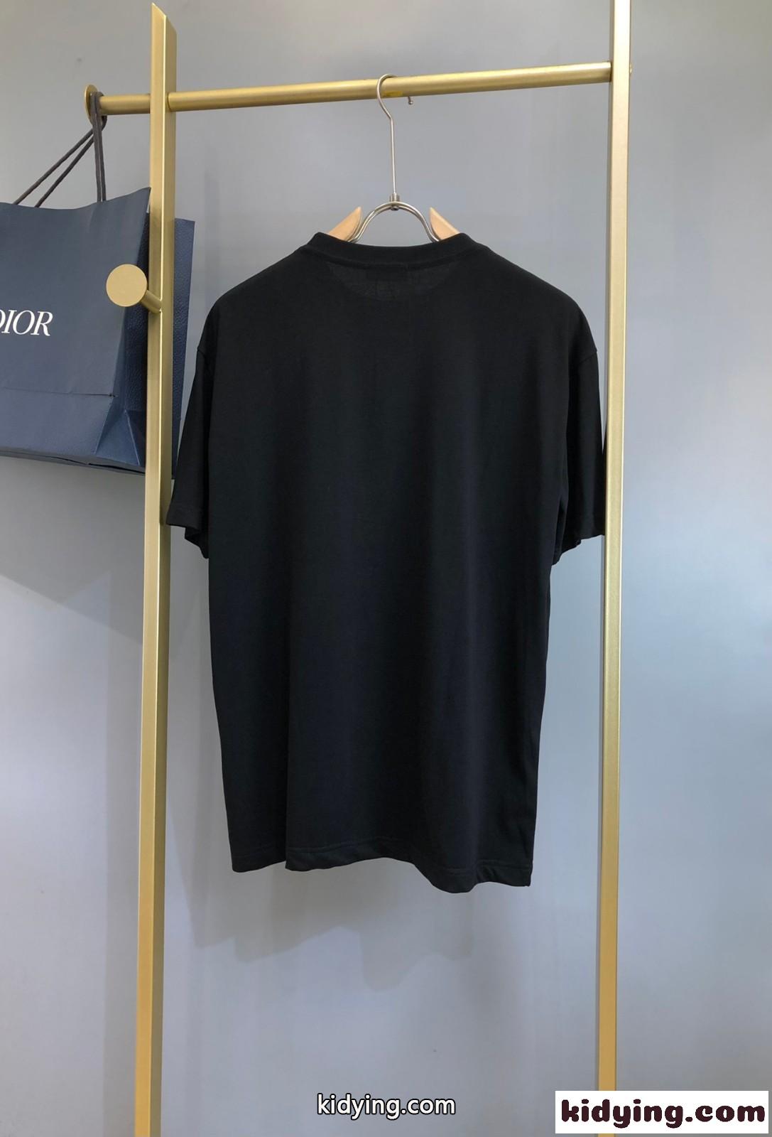 プリント コットン 半袖Tシャツ メンズ セリーヌ Tシャツ コピー カジュアル 合わせやすい-0