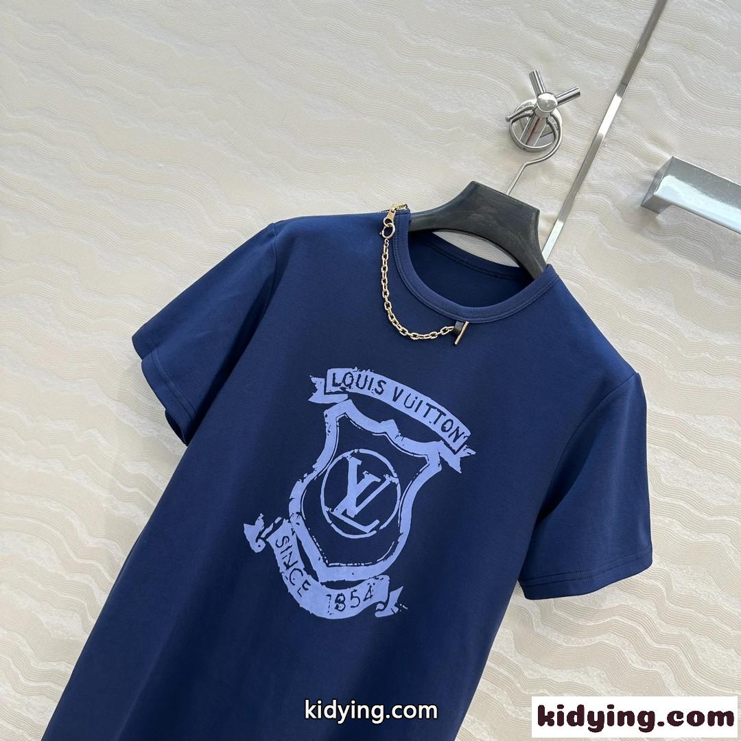 LV クレスト Tシャツドレス ルイ・ヴィトン ワンピース スーパーコピー-4