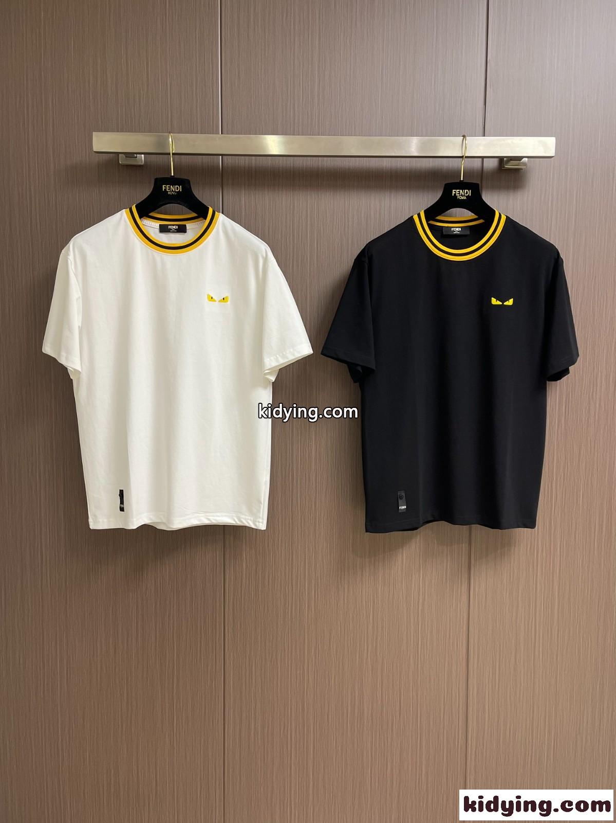 おしゃれ カジュアル クルーネック 半袖Tシャツ フェンディ Tシャツ コピー-0