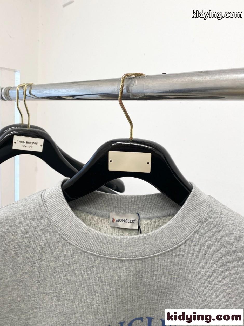 モンクレール Tシャツ 偽物 定番 コットン スウェットシャツ グレー-1