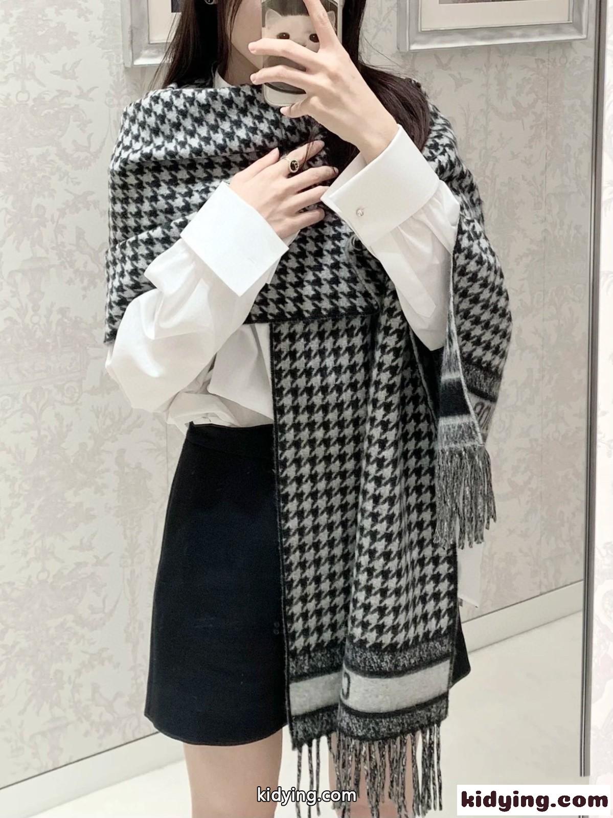 クリスチャン・ディオール 30 Montaigne マフラー コピー カシミヤマフラー-5
