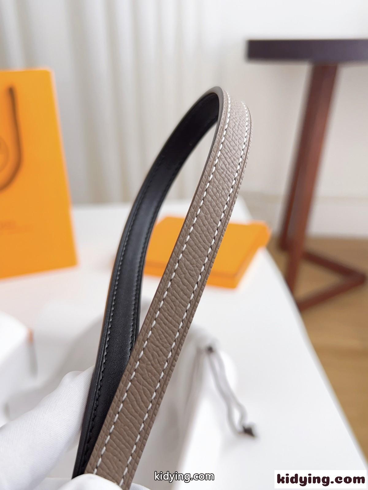 洗練された 合わせやすい レザーベルト エルメス ベルト コピー 13mm-3