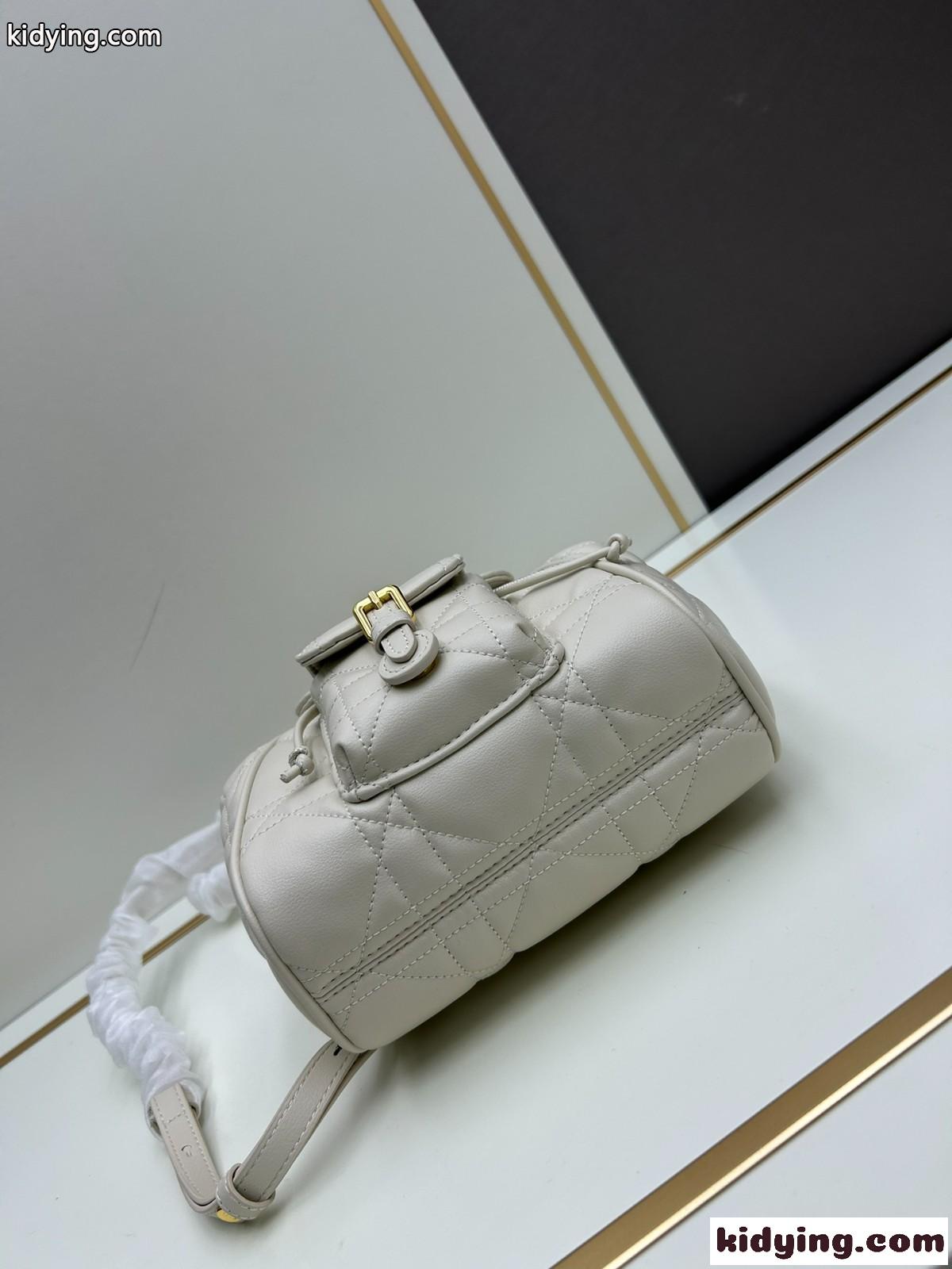 Dior Caro バックパック スモール クリスチャン・ディオール バッグ コピー ホワイト-3