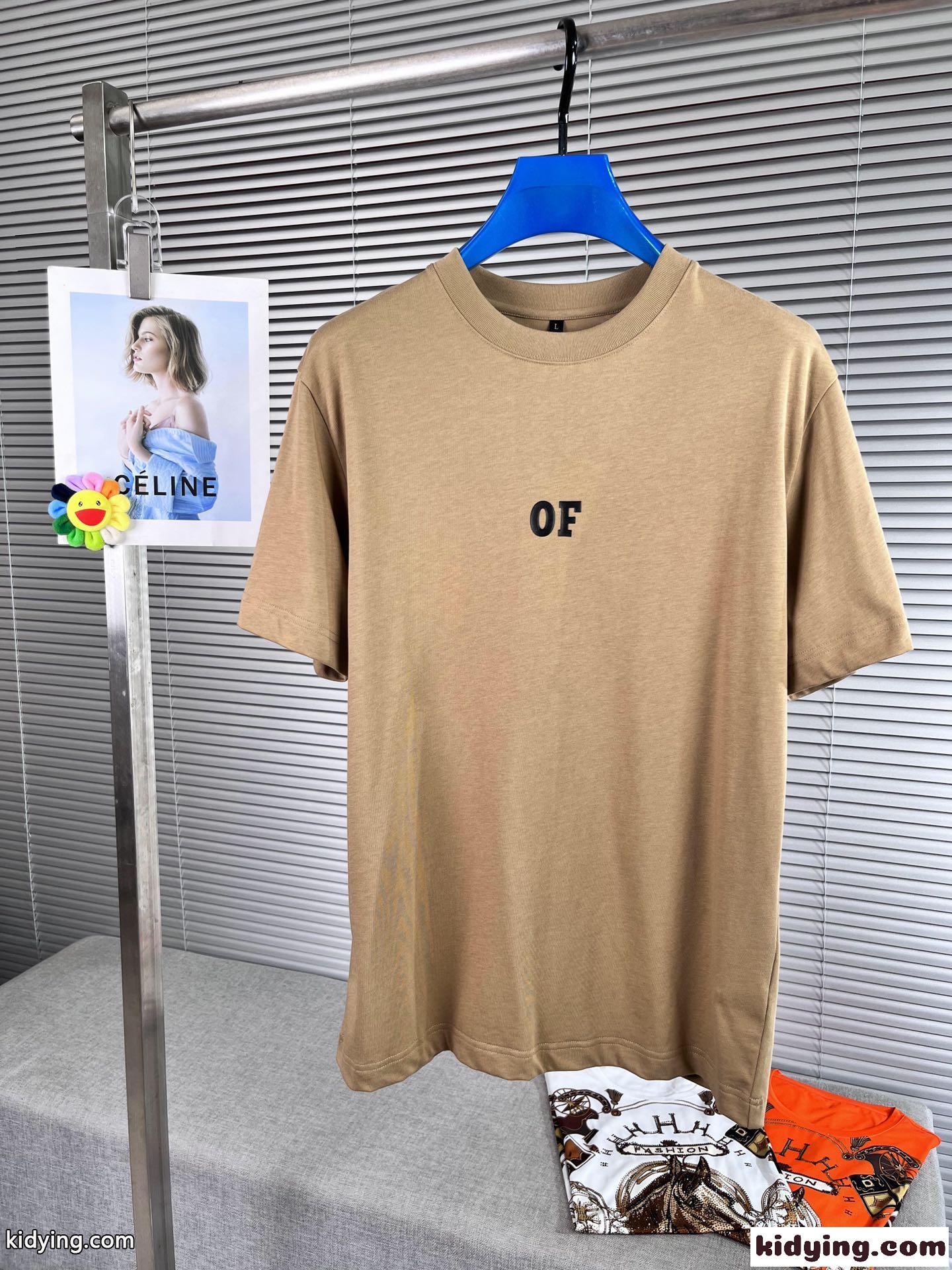 シンプル おしゃれ クルーネック コットン 半袖 オフホワイト tシャツ コピー-0