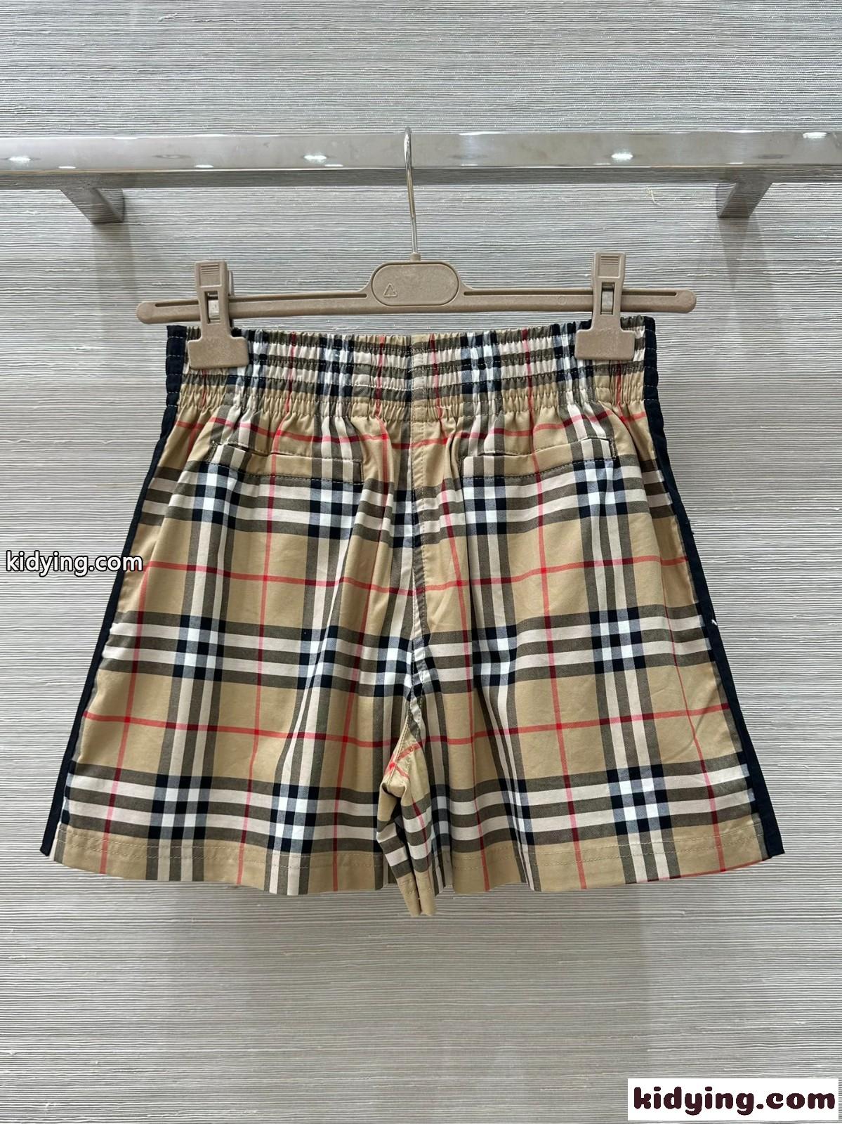 バーバリー パンツ コピー ショートパンツ 大人気 チェック コットンショーツ-4