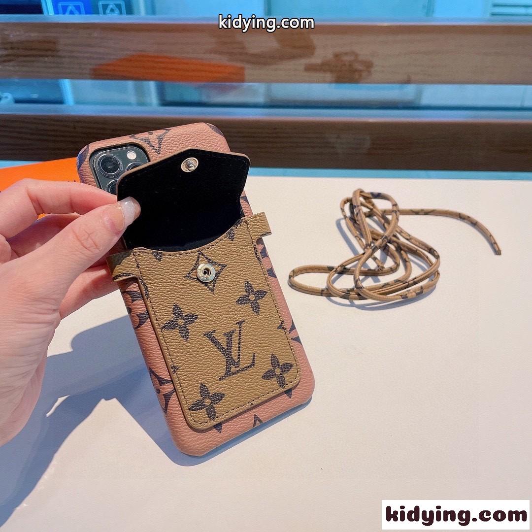 ショルダー付き カード収納 ルイ・ヴィトン スマートフォンケース コピー アイフォンケース-2