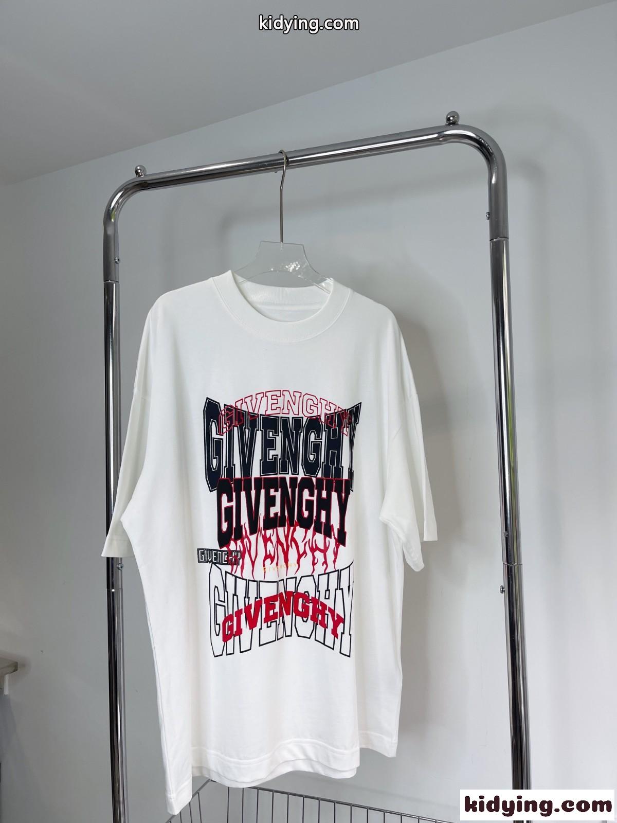 カジュアル ストリート プリント オーバーサイズ ジバンシィ Tシャツ コピー 人気 半袖 トップス 3色あり-0